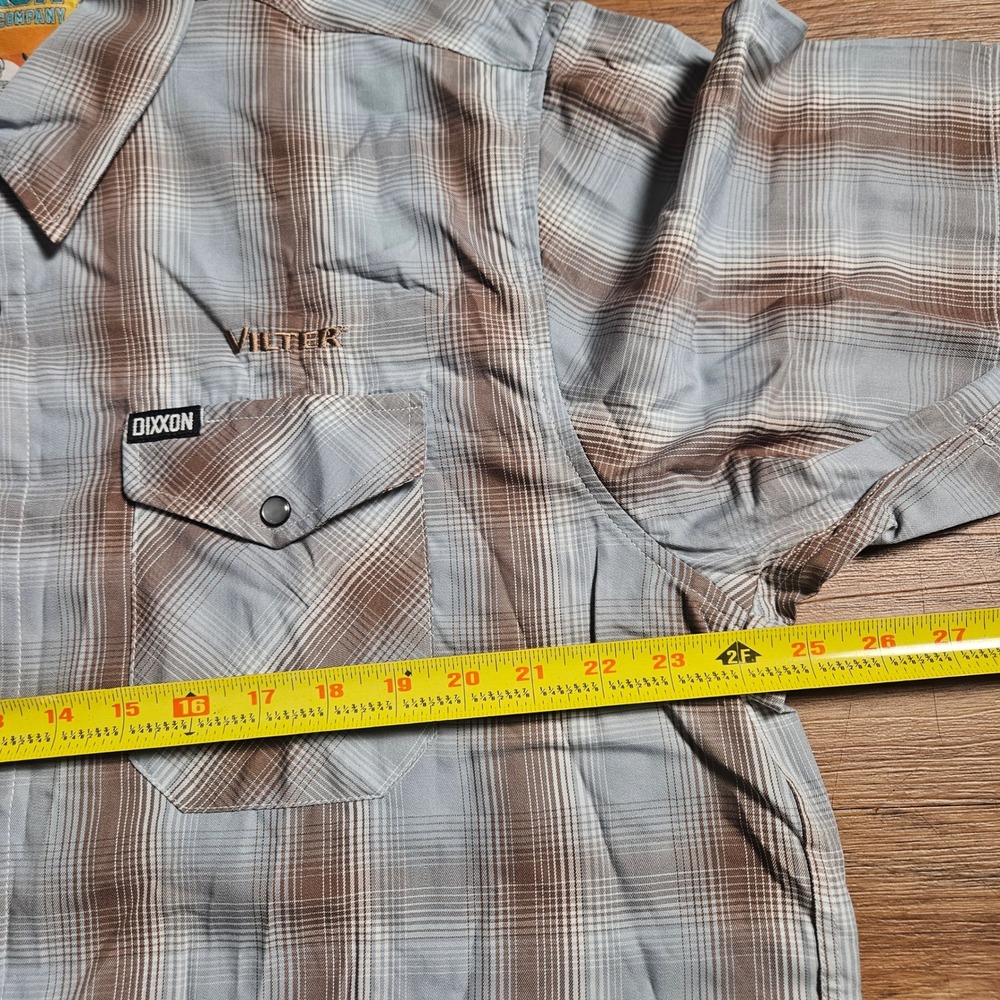 Dixxon Flannel Co. Dawn Patrol Bamboo Plaid Snap Shirt XL Work Western NWT - Picture 6 of 6